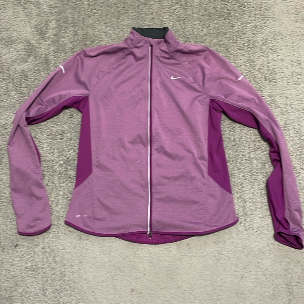 EC Nike Full Zip Dri Fit Jacket - Purple - Size L